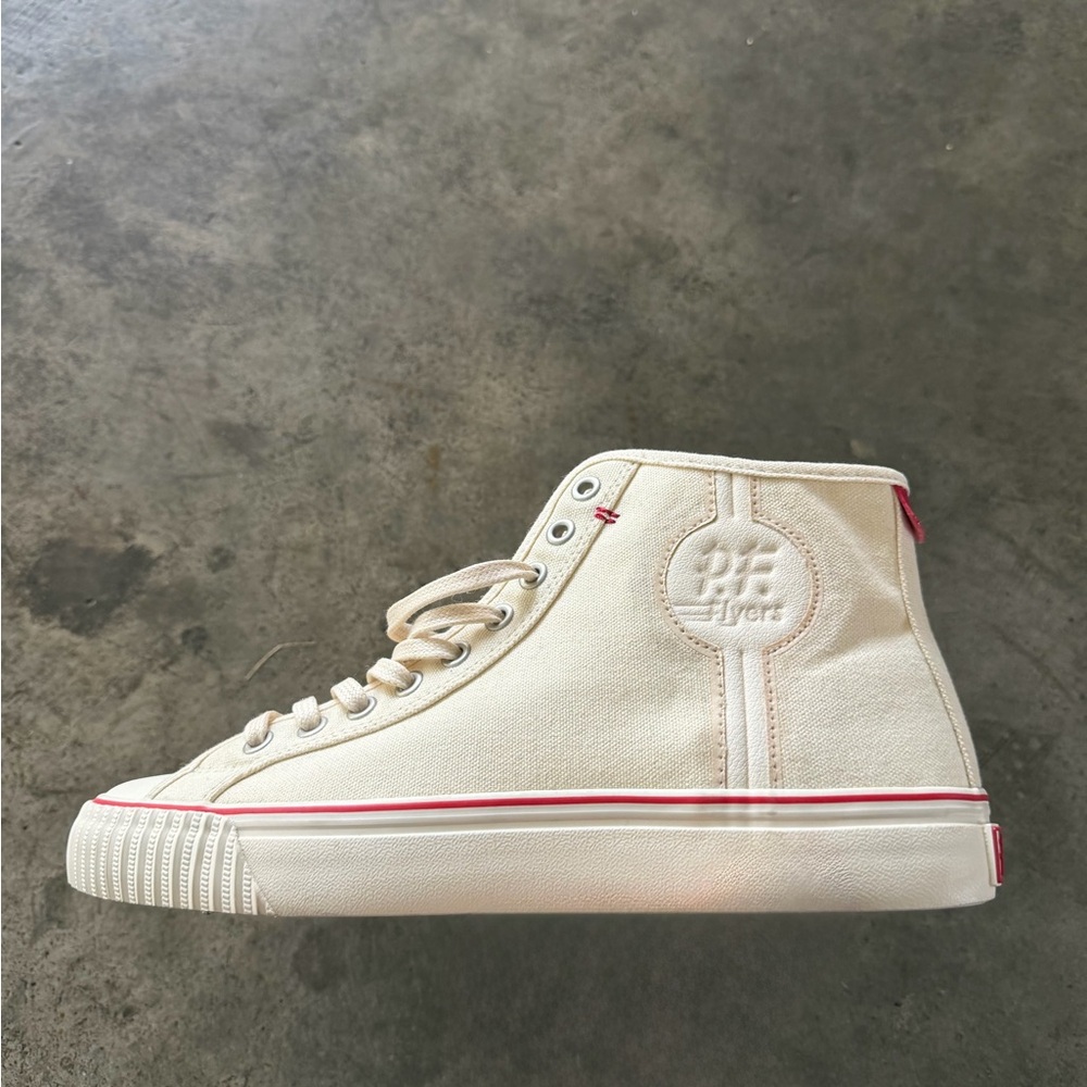 P.F. Flyers Cream High-Top Sneakers